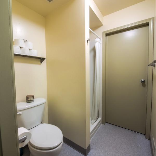 Shared bathrooms in Traditional Building