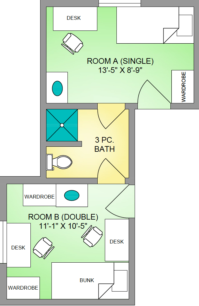 blue print layout of townhouse bedrooms